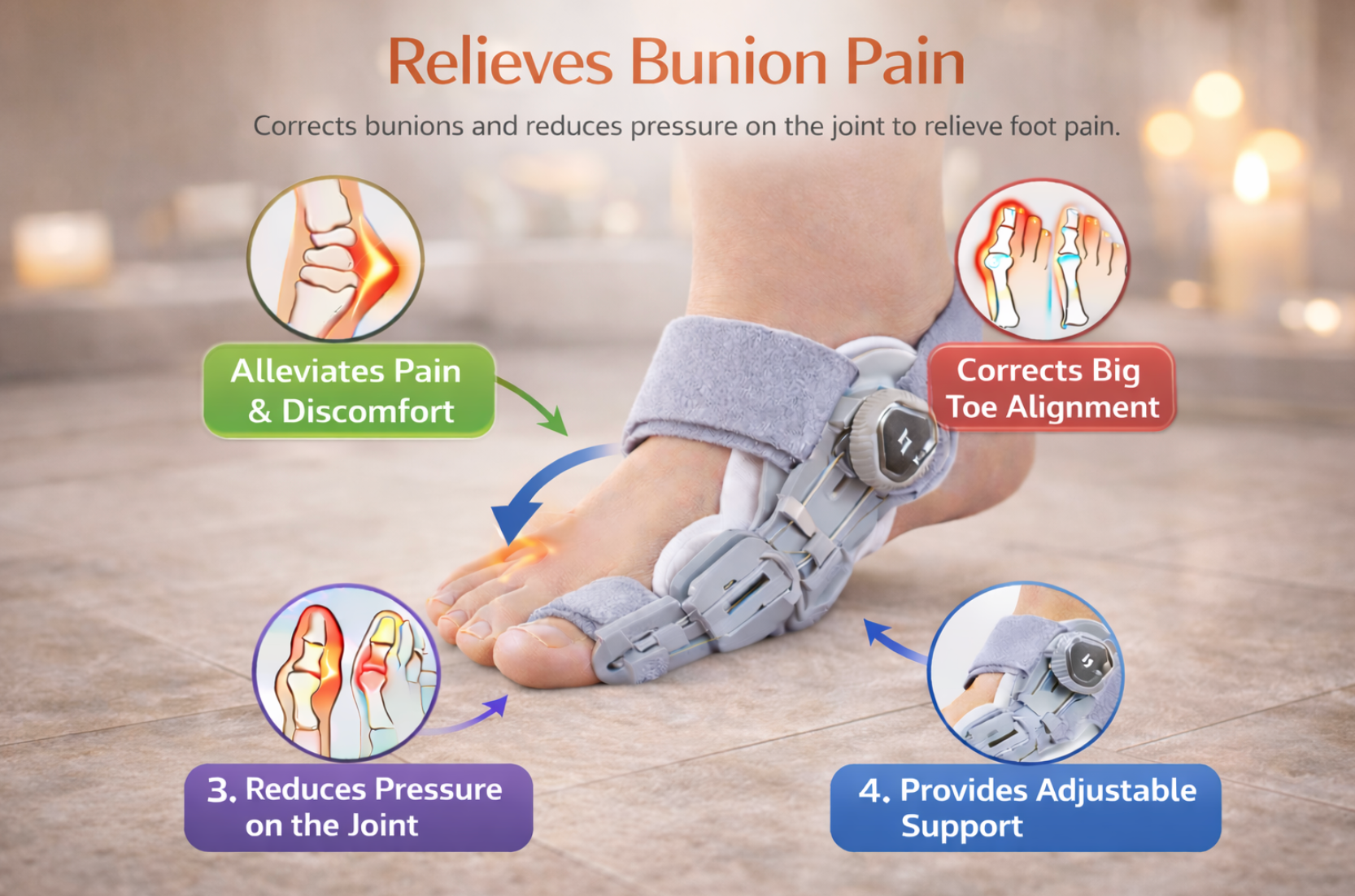 Adjustable Bunion Corrector Brace
